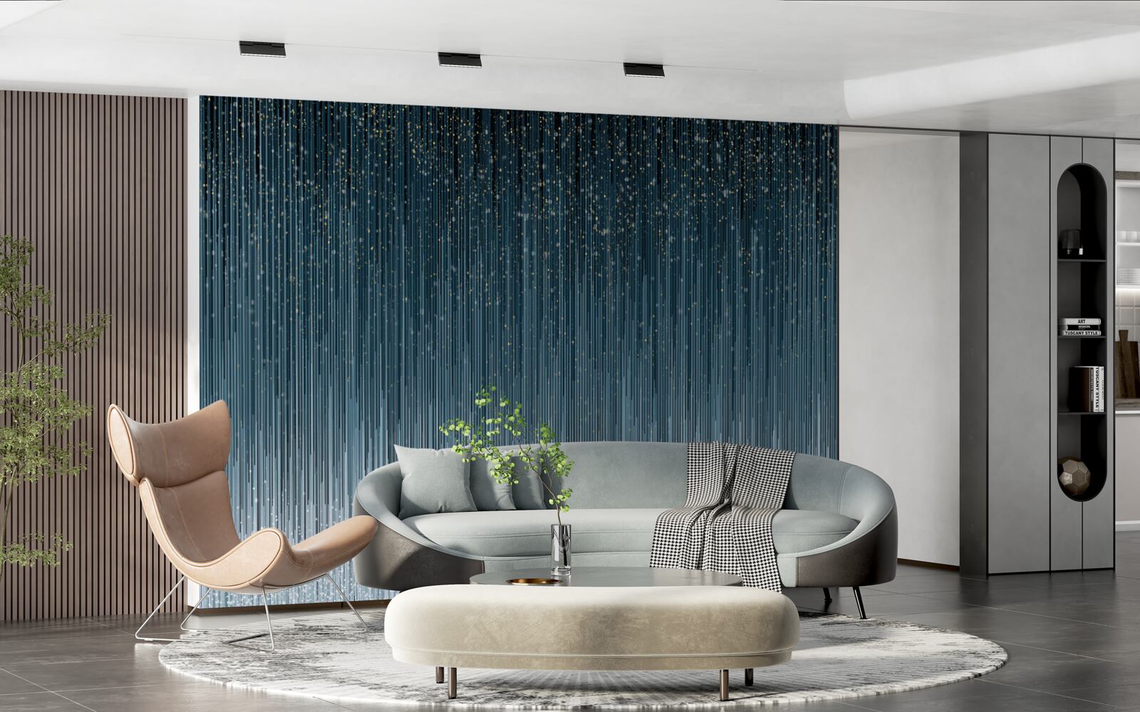 Fototapeta silný dážď v noci