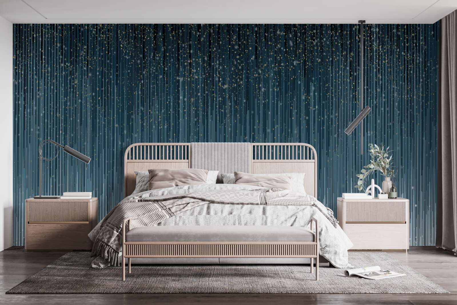 Fototapeta silný dážď v noci