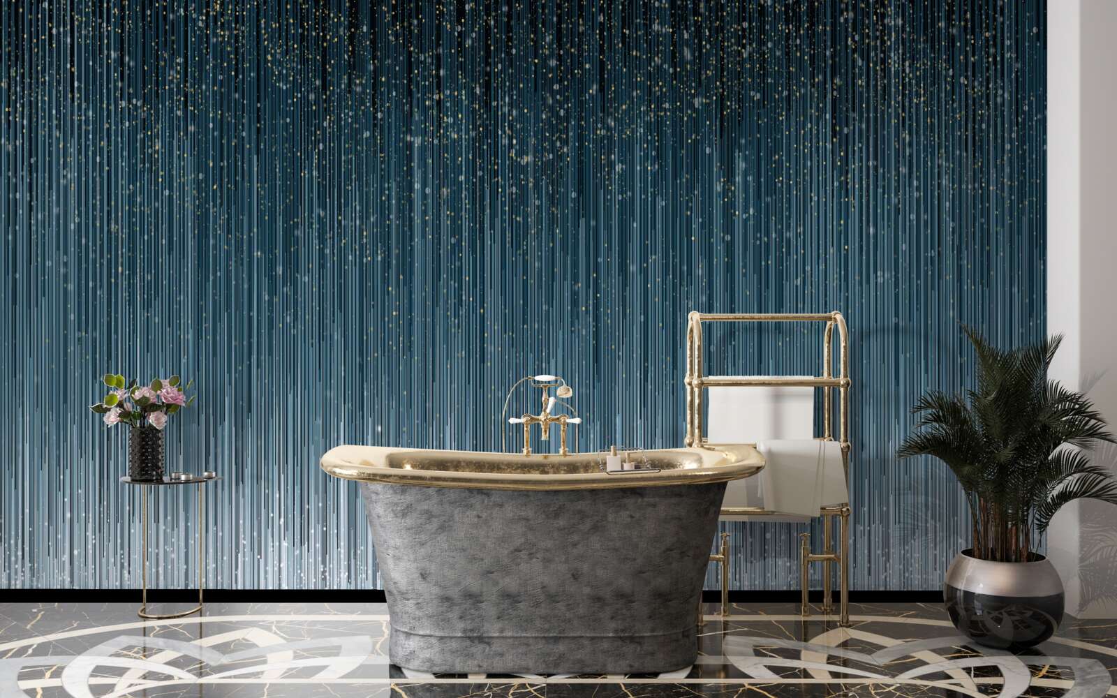 Fototapeta silný dážď v noci