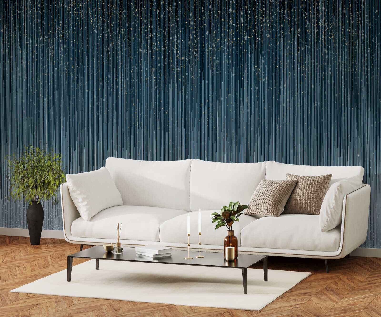 Fototapeta silný dážď v noci