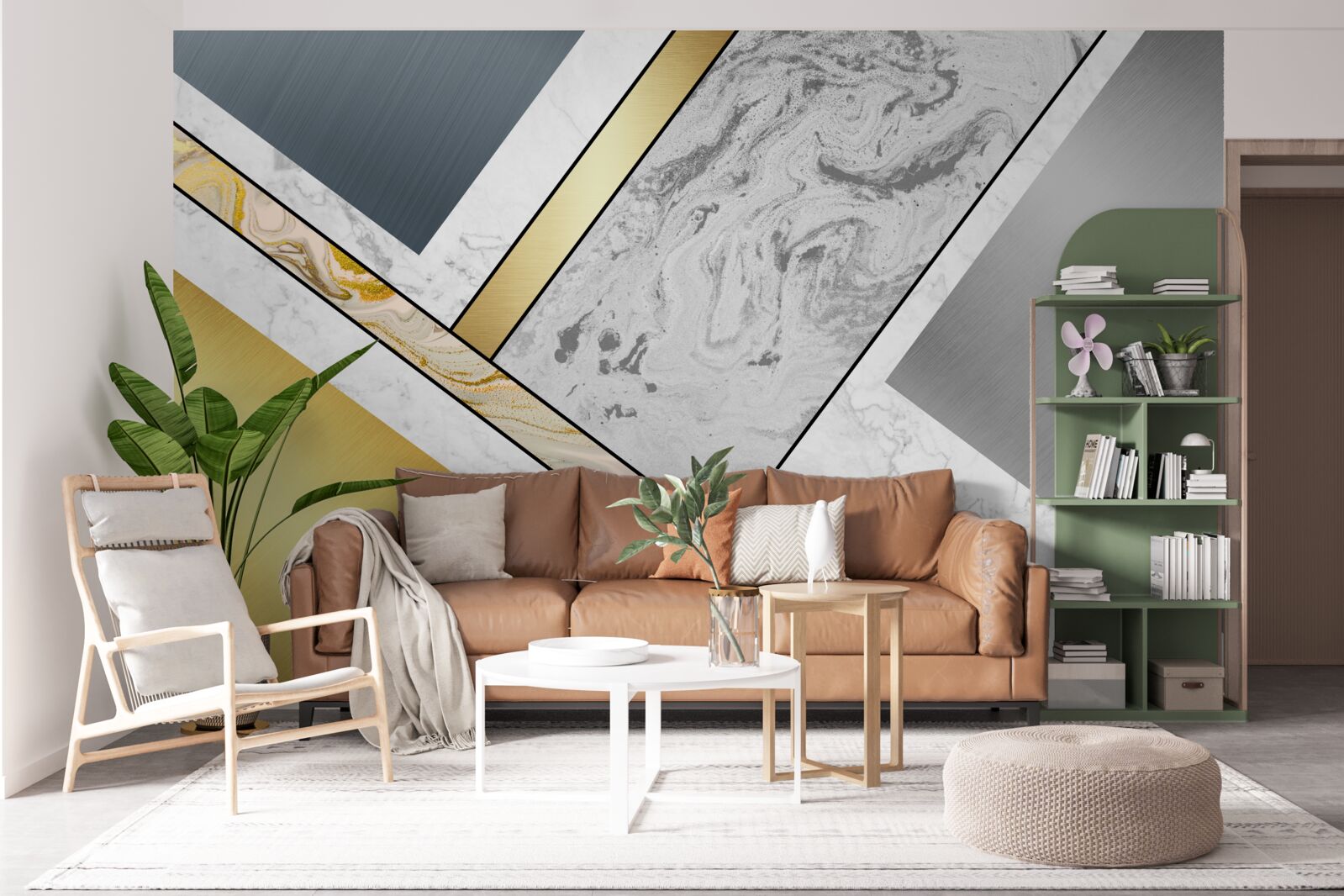 Fototapeta kombinácia rôznych druhov mramoru