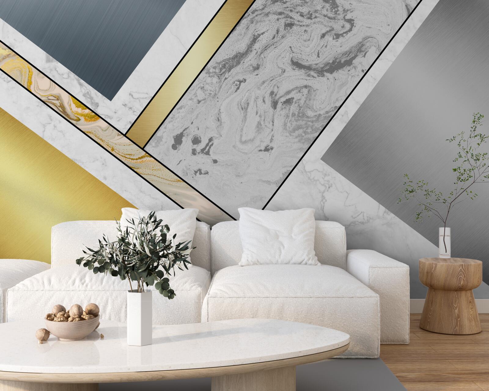 Fototapeta kombinácia rôznych druhov mramoru