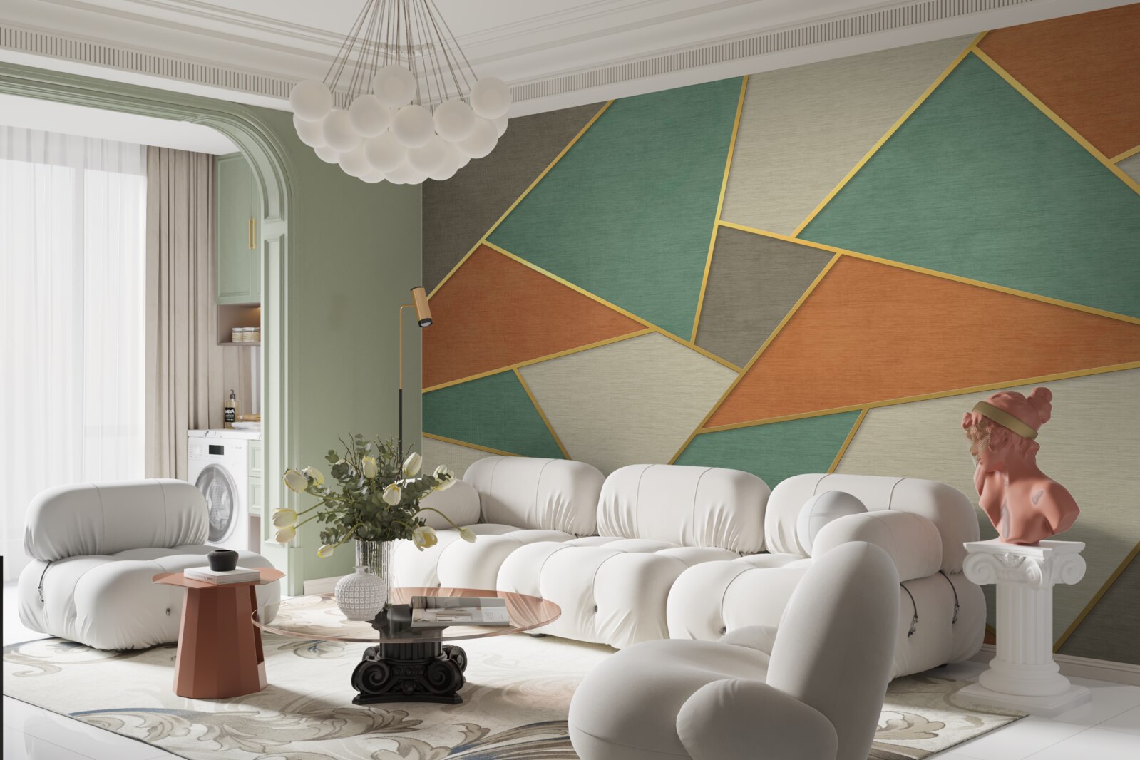 Fototapeta pastelová mozaika