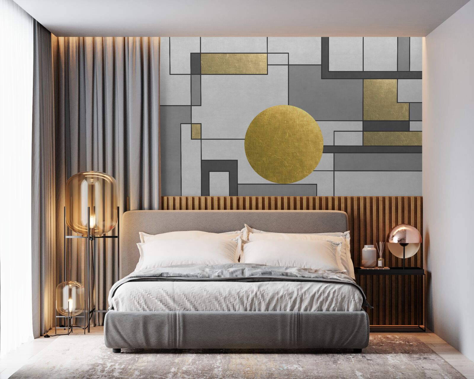 Fototapeta zlatý glóbus na mieste