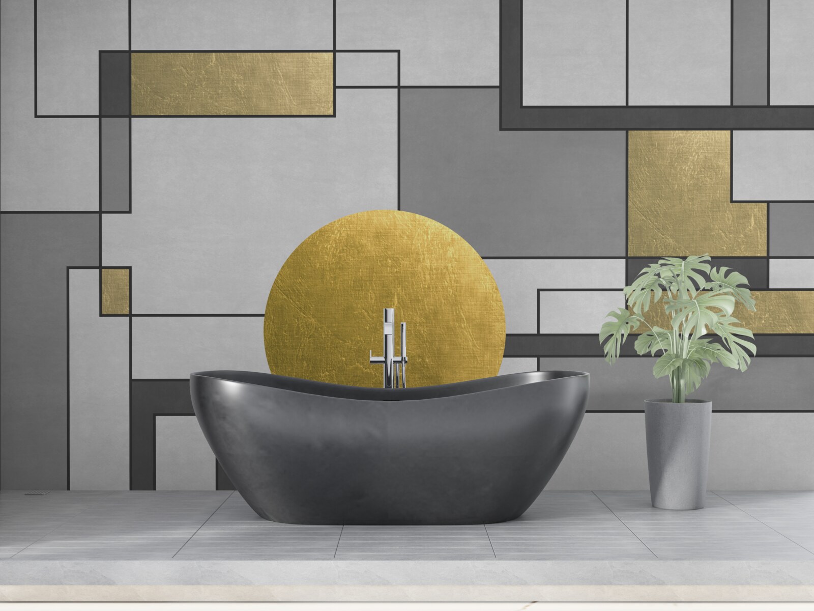 Fototapeta zlatý glóbus na mieste