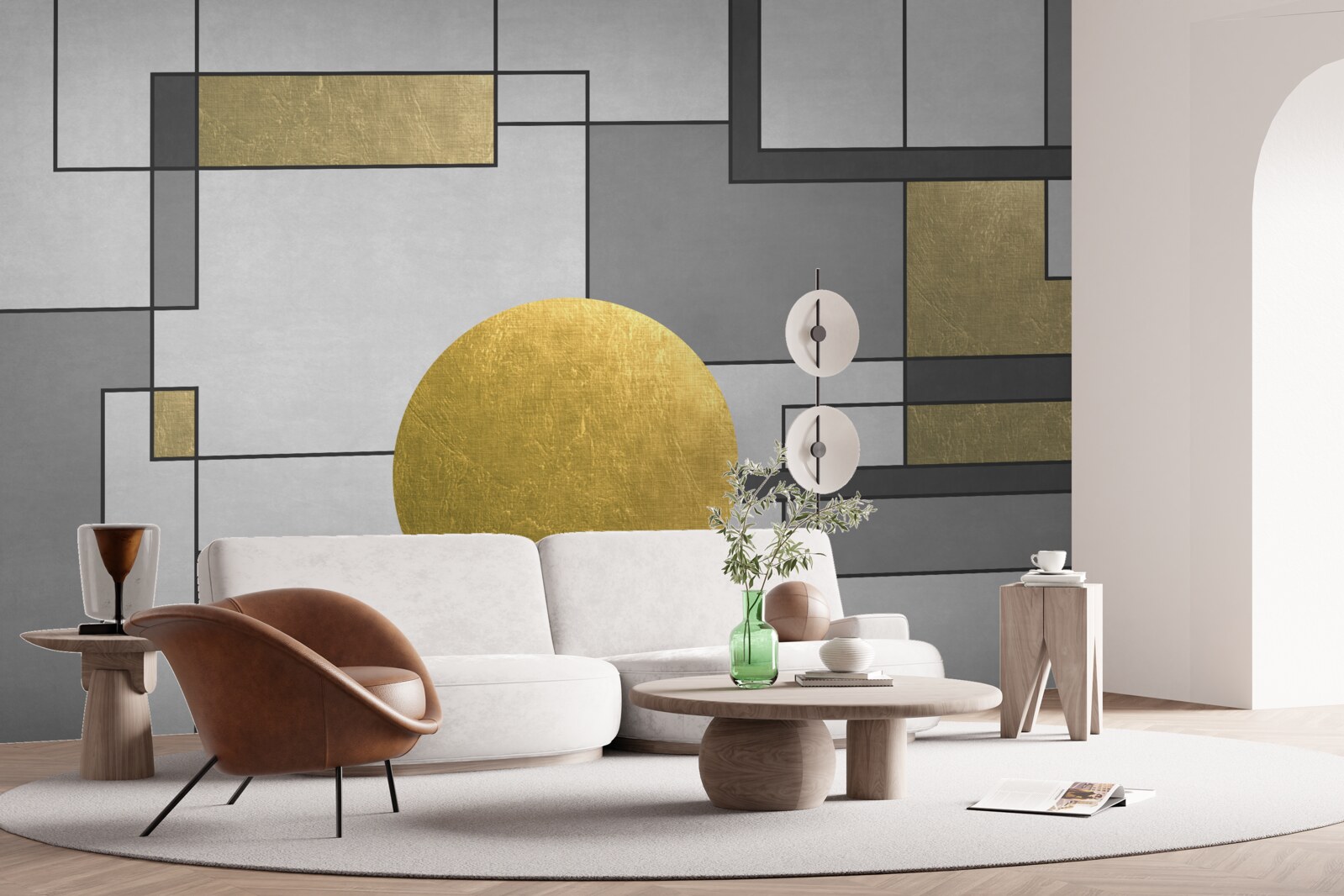 Fototapeta zlatý glóbus na mieste