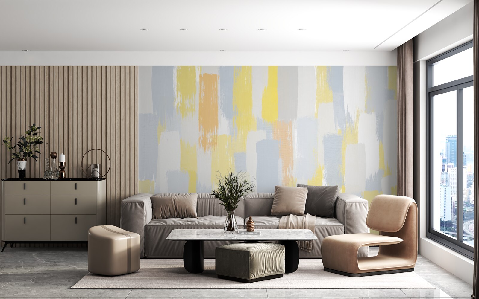 Fototapeta zlaté a svetlé vertikálne čiary