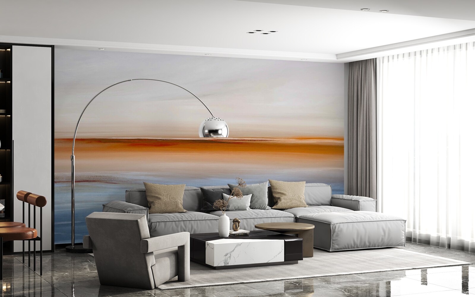 Fototapeta pokoj na rieke pod večerným západom slnka