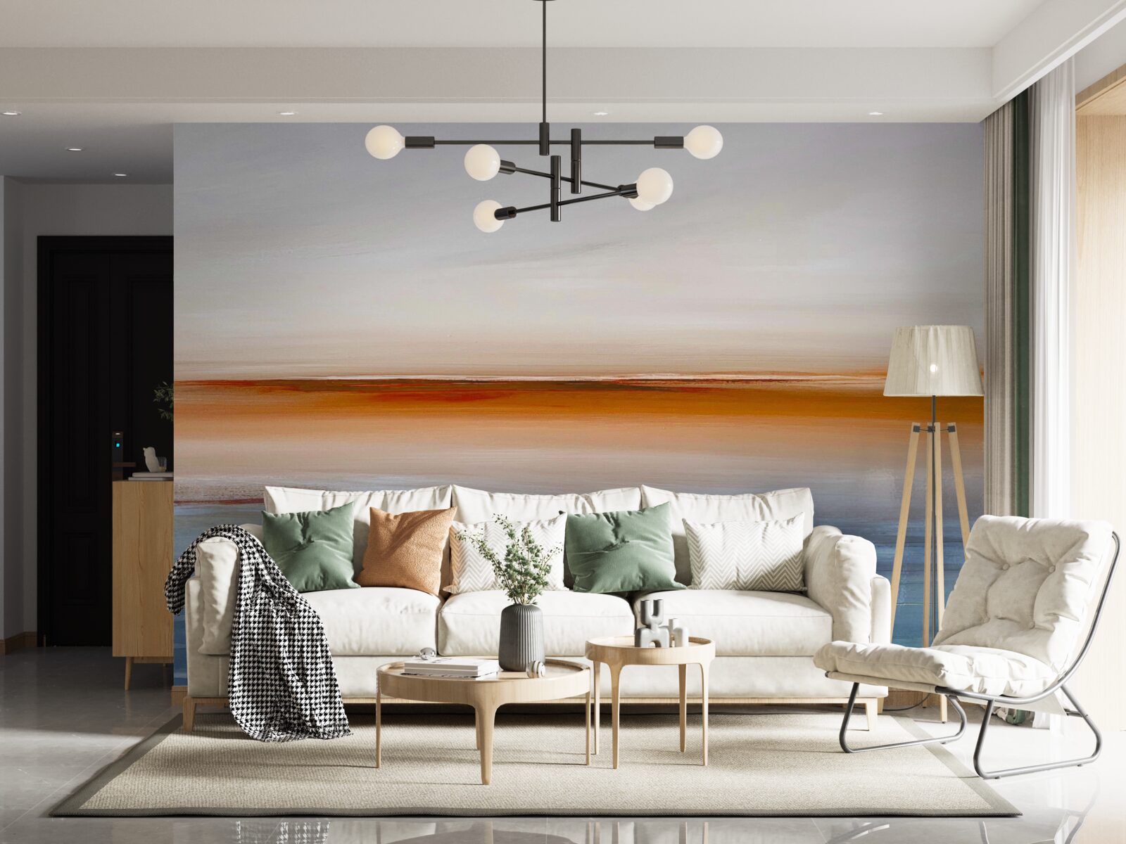 Fototapeta pokoj na rieke pod večerným západom slnka