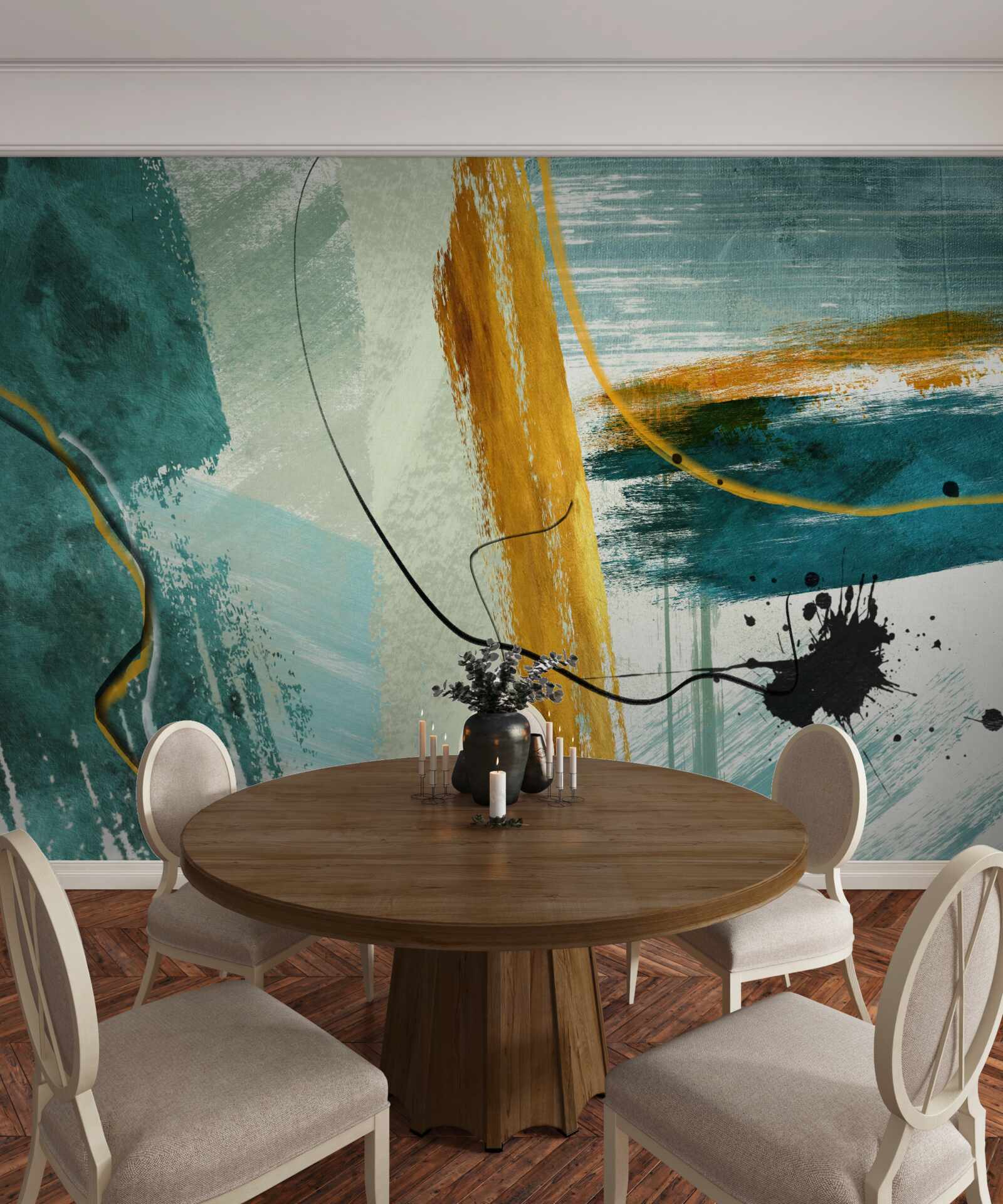 Fototapeta abstraktný obraz modernosti na modrom pozadí