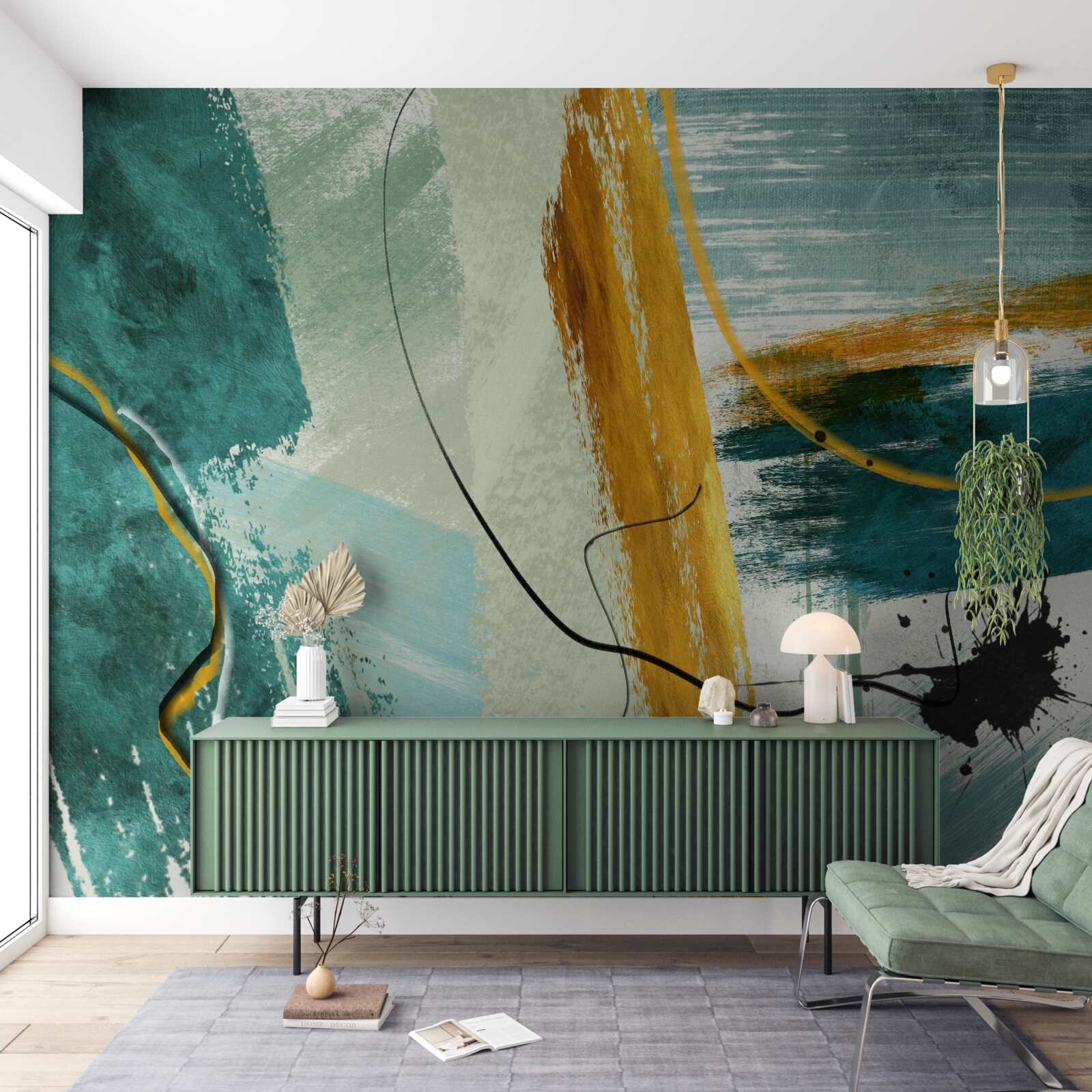 Fototapeta abstraktný obraz modernosti na modrom pozadí