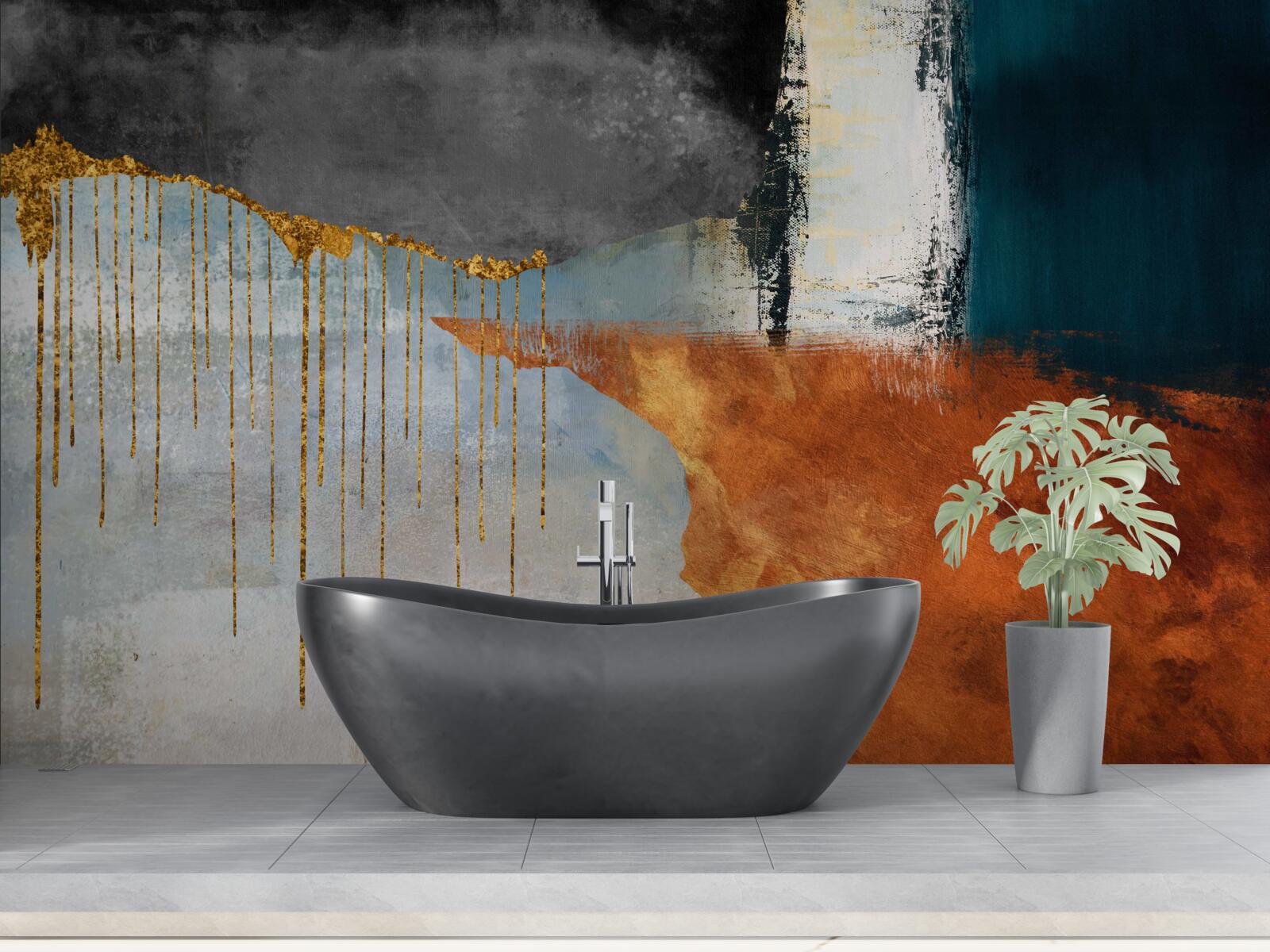 Fototapeta zlaté pramienky v kombinácii s paletou rôznych odtieňov