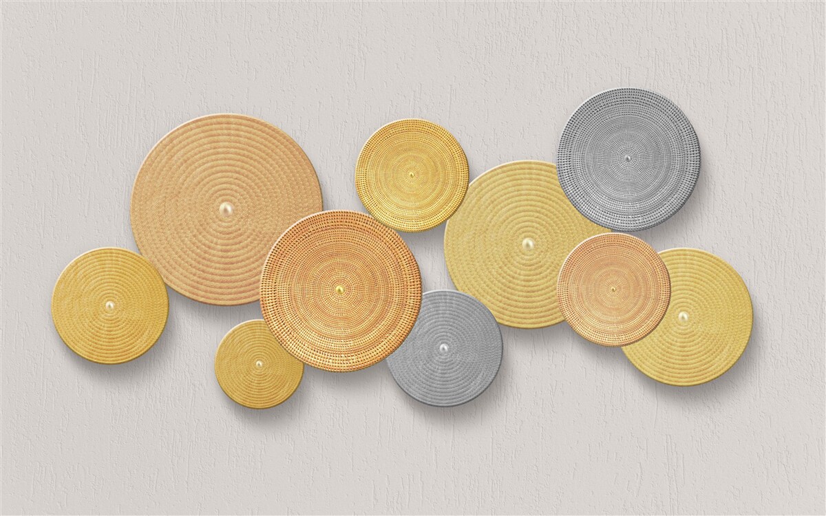 Fototapeta drevené plátky v rôznych farbách