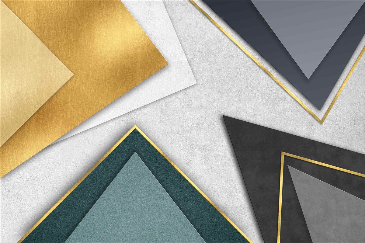 Fototapeta trojuholníky rôznych odtieňov