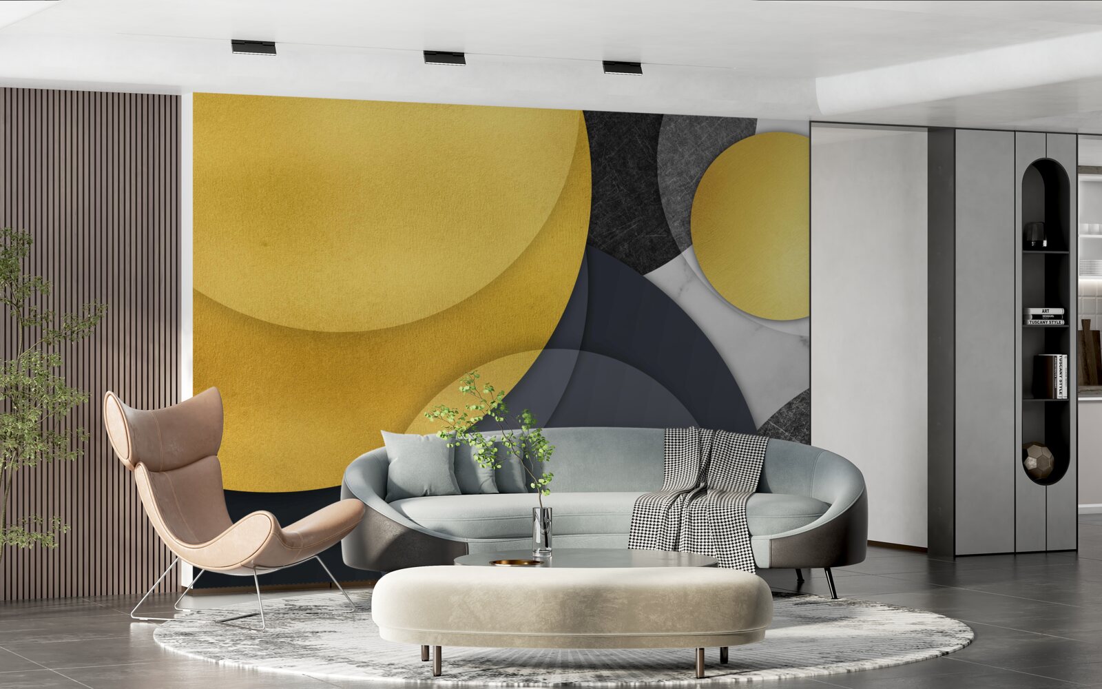 Fototapeta zlaté gule vznášajúce sa vo vzduchu