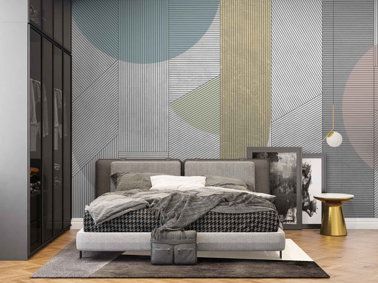 Fototapeta zmiešané poradie vertikálnych a horizontálnych čiar