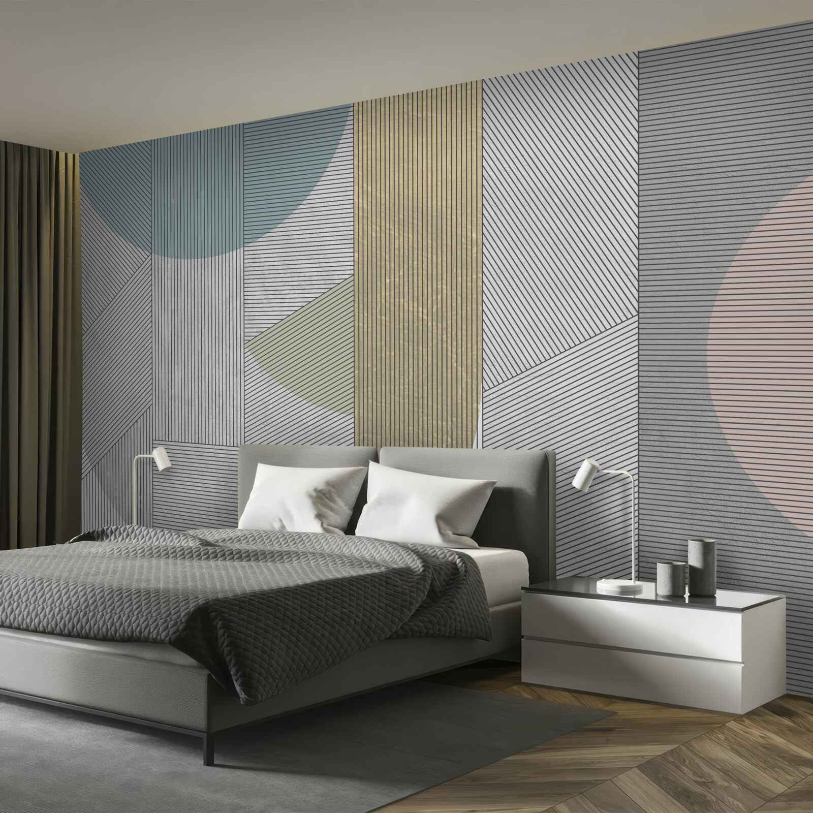 Fototapeta zmiešané poradie vertikálnych a horizontálnych čiar