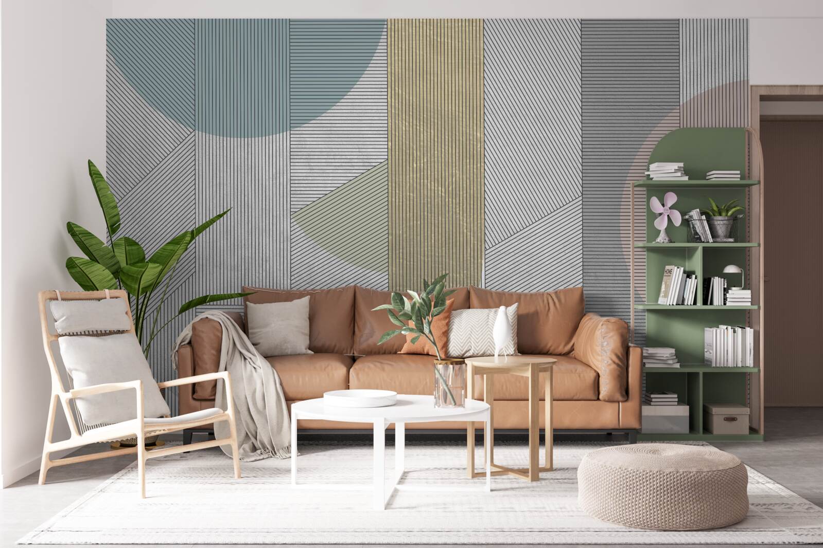 Fototapeta zmiešané poradie vertikálnych a horizontálnych čiar