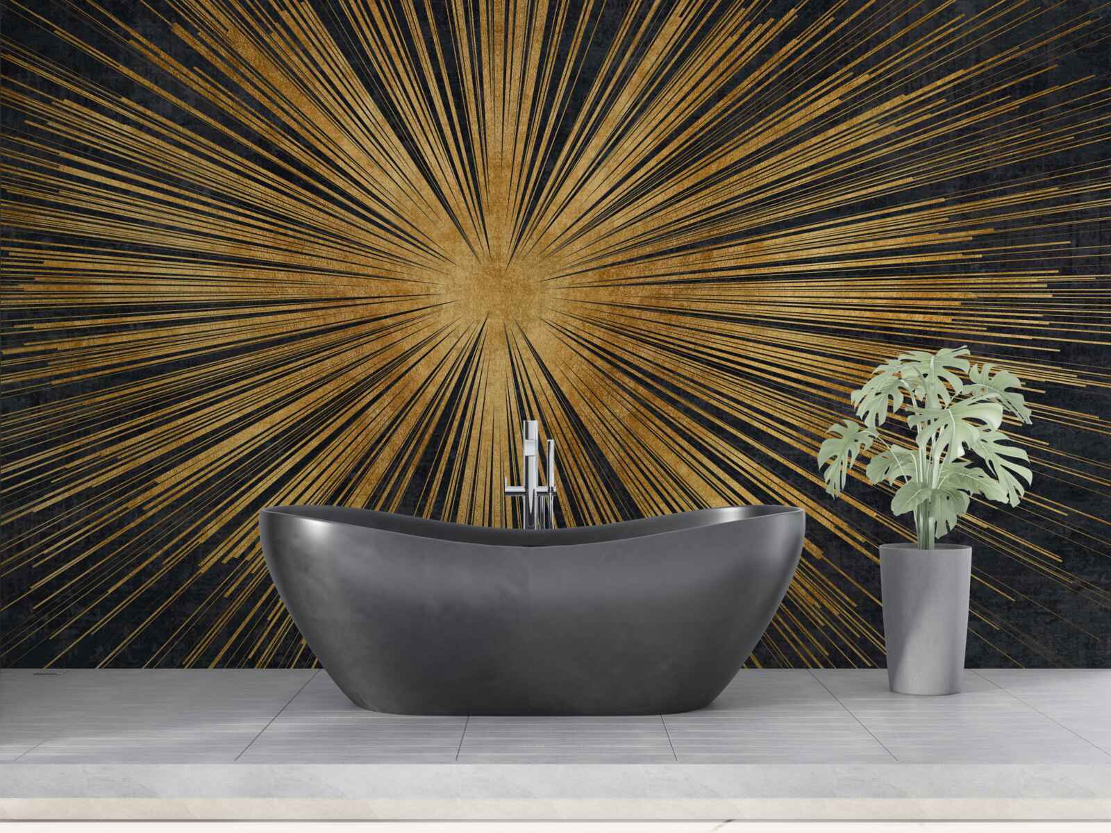 Fototapeta slnečné lúče jasne svietia pri západe slnka