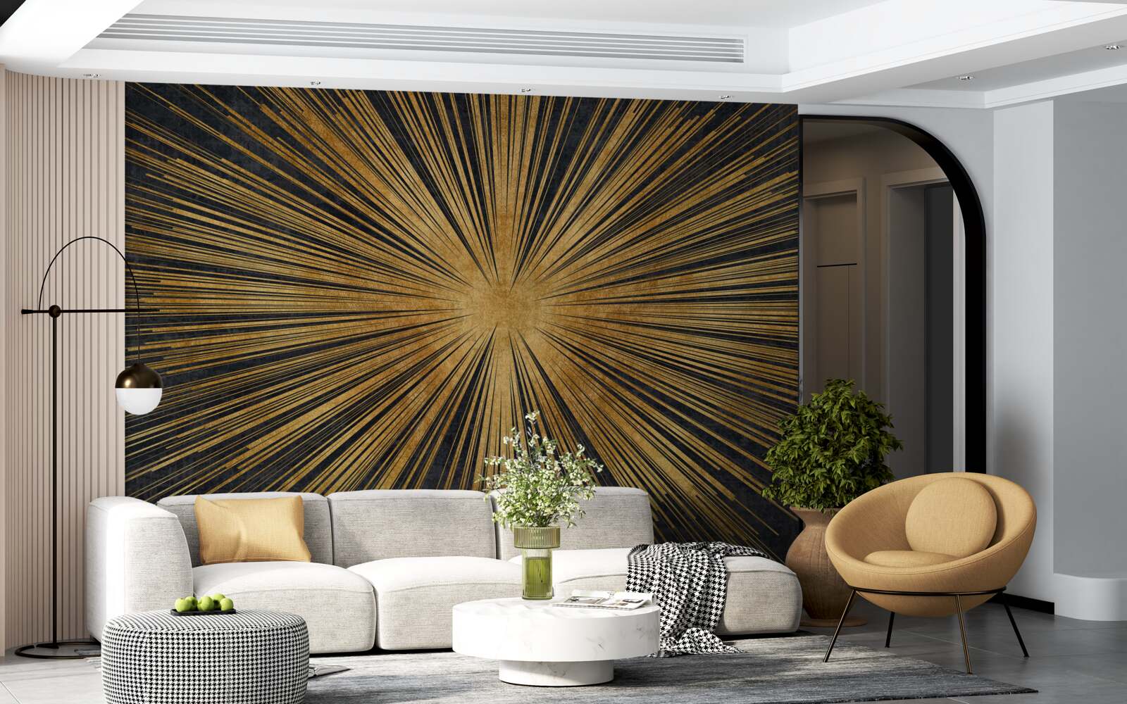 Fototapeta slnečné lúče jasne svietia pri západe slnka