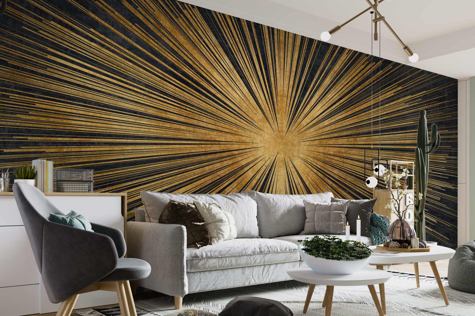 Fototapeta slnečné lúče jasne svietia pri západe slnka