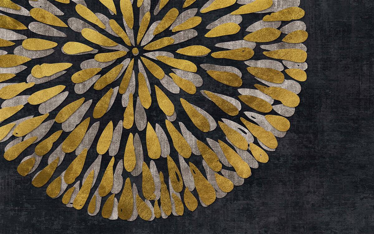 Fototapeta púpava so zlatými odtieňmi