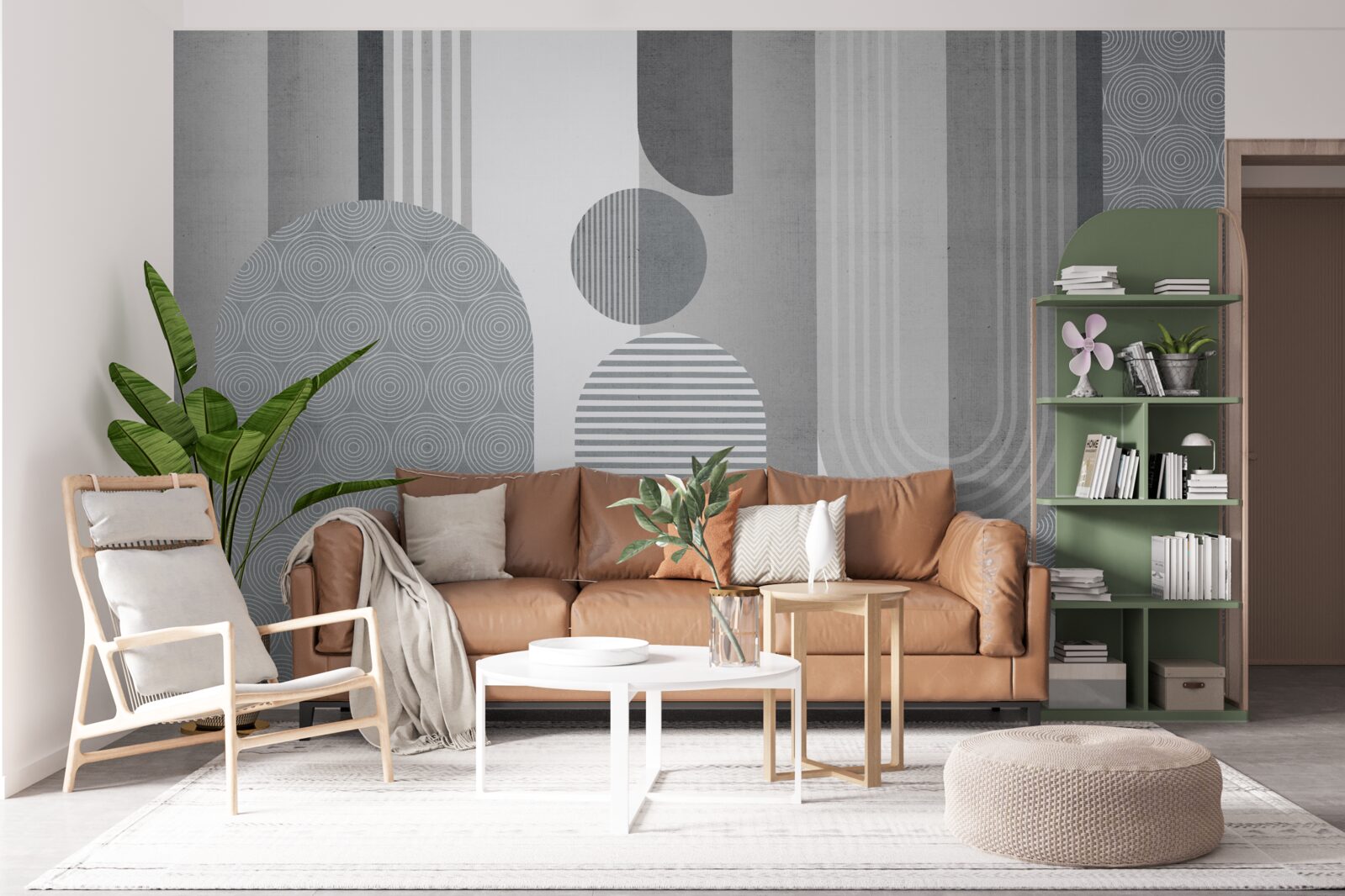 Fototapeta šrafované obdĺžniky s oblúkovým tvarom