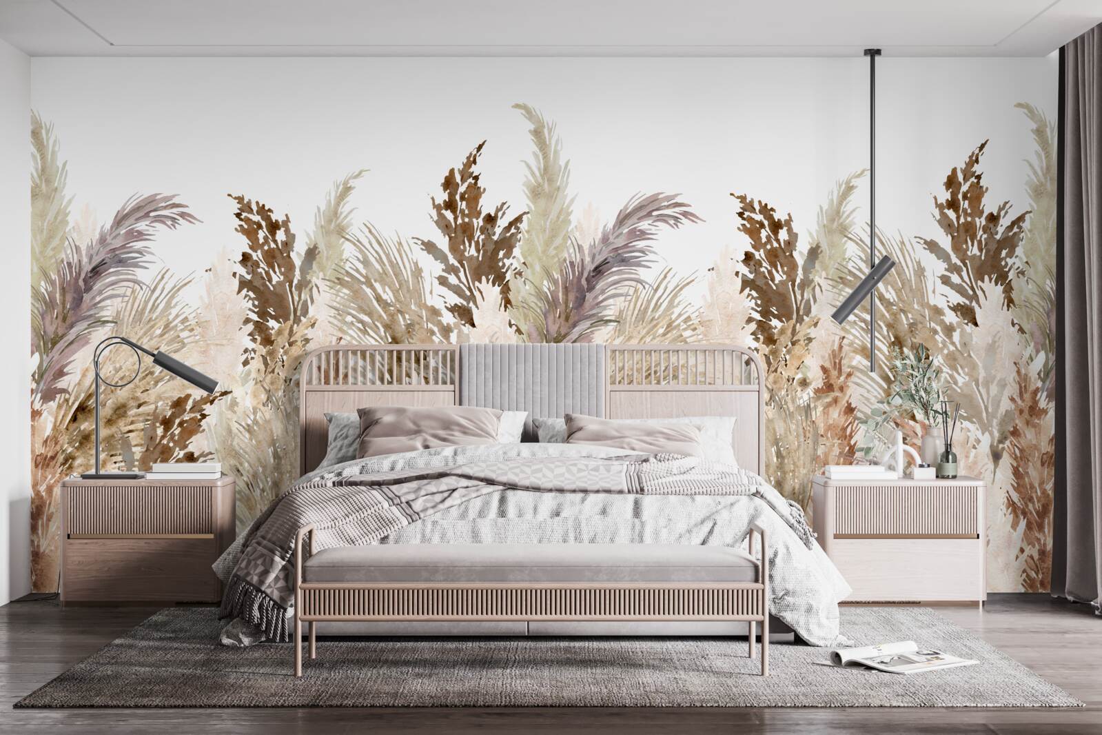 Fototapeta pole pokryté jesennou lúkou