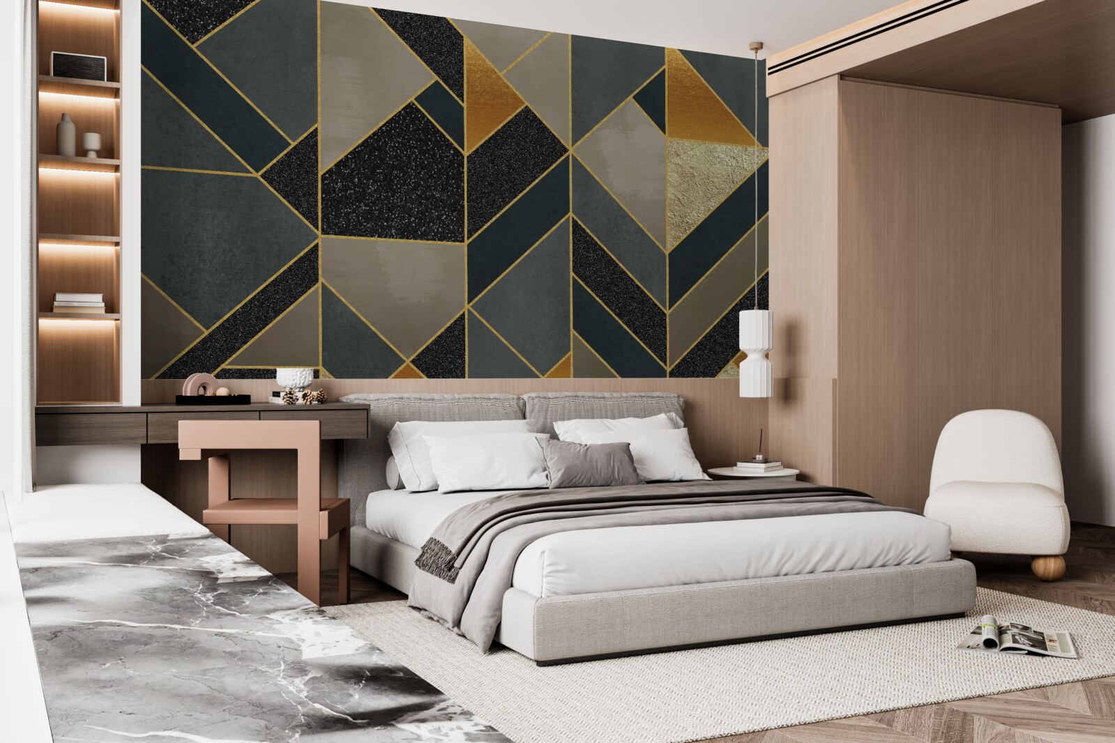 Fototapeta mozaiky v tmavých farbách