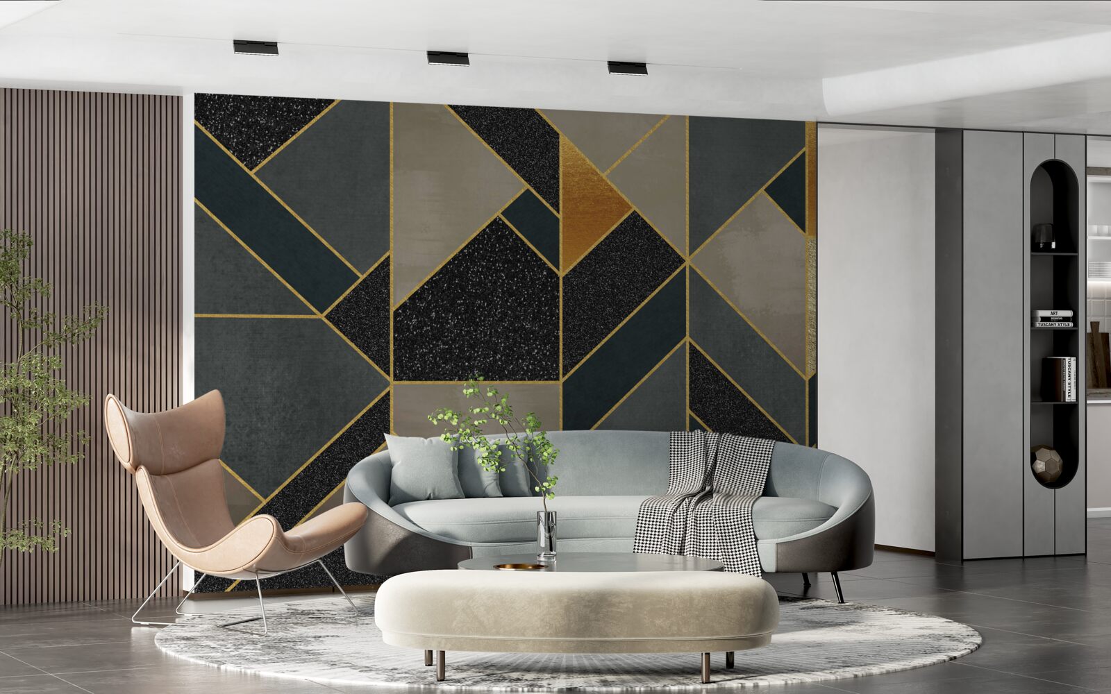 Fototapeta mozaiky v tmavých farbách