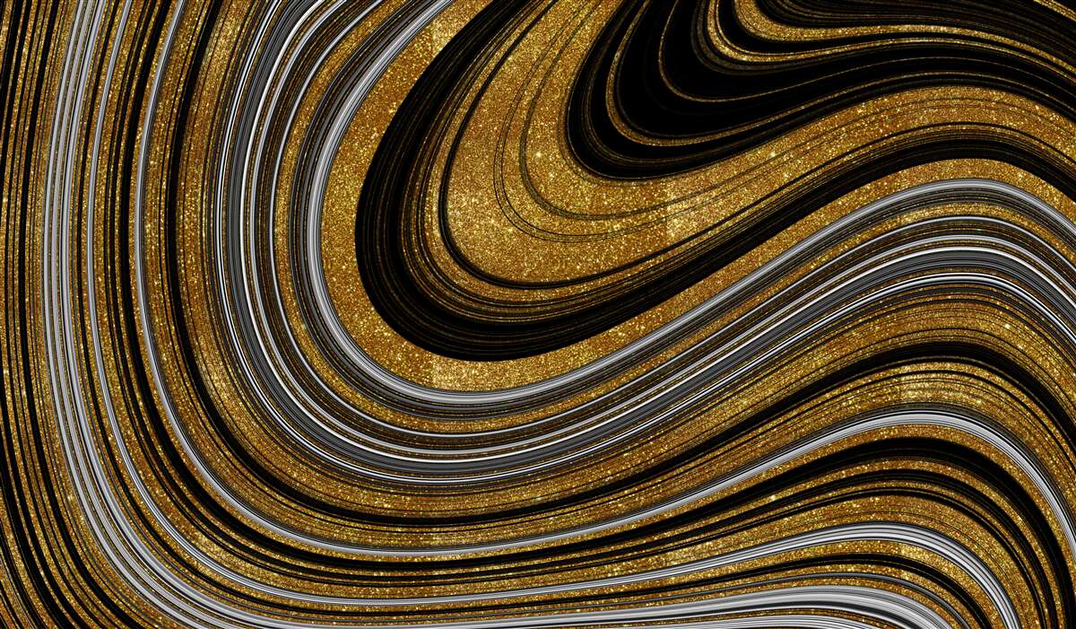 Fototapeta zlaté topiace sa vlny