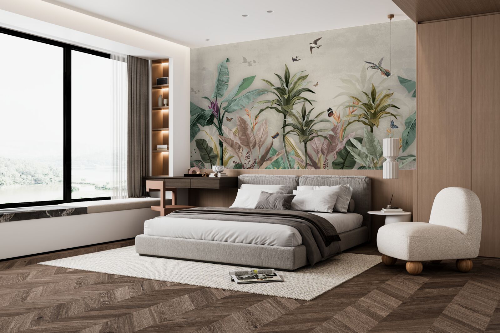 Fototapeta Trópy sú miestom, kde vtáky nachádzajú potešenie