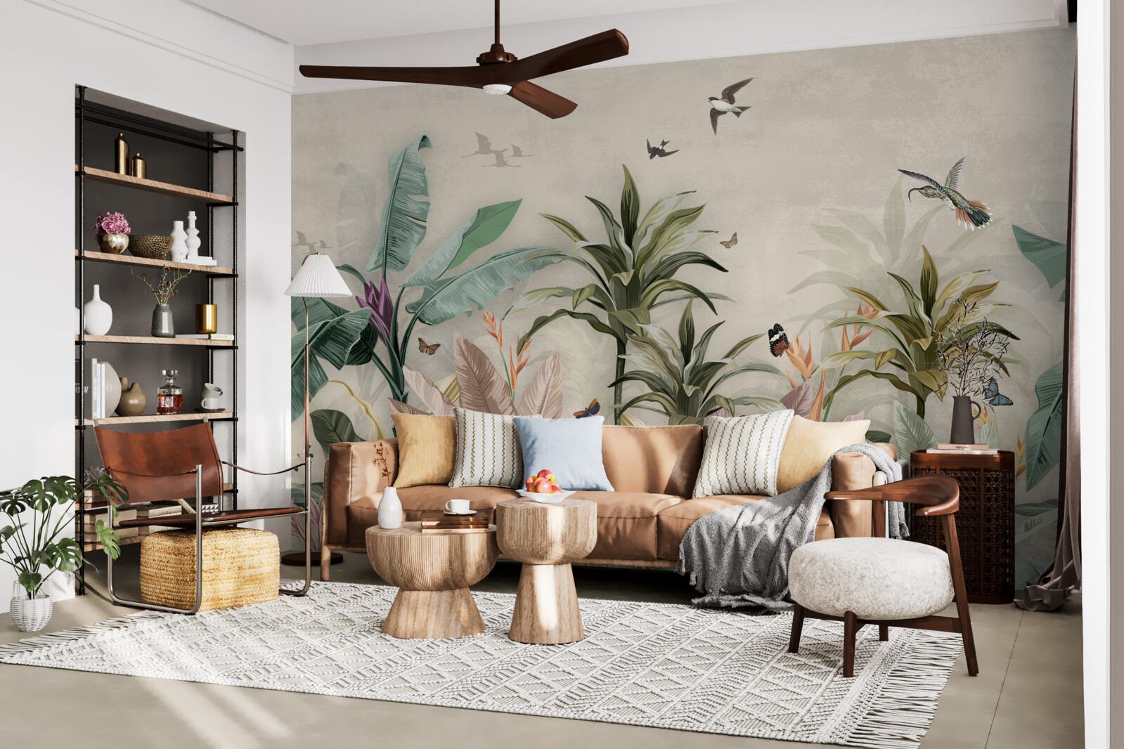 Fototapeta Trópy sú miestom, kde vtáky nachádzajú potešenie