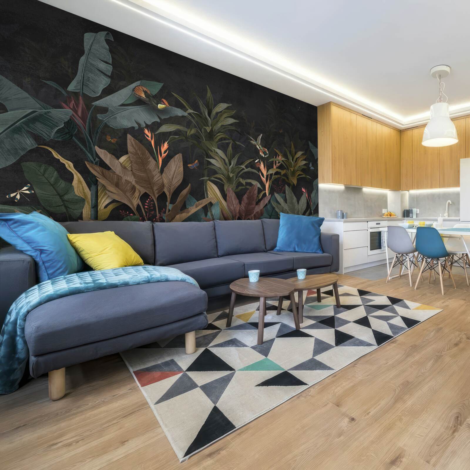 Fototapeta džungľa v noci ožíva