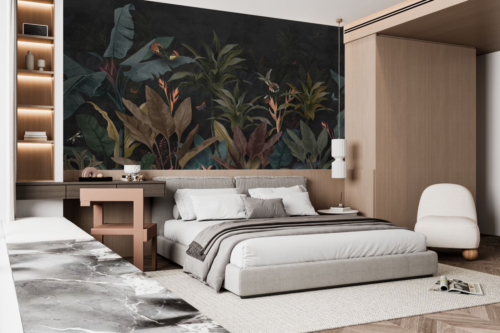 Fototapeta džungľa v noci ožíva