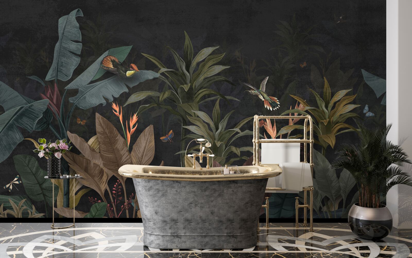 Fototapeta džungľa v noci ožíva