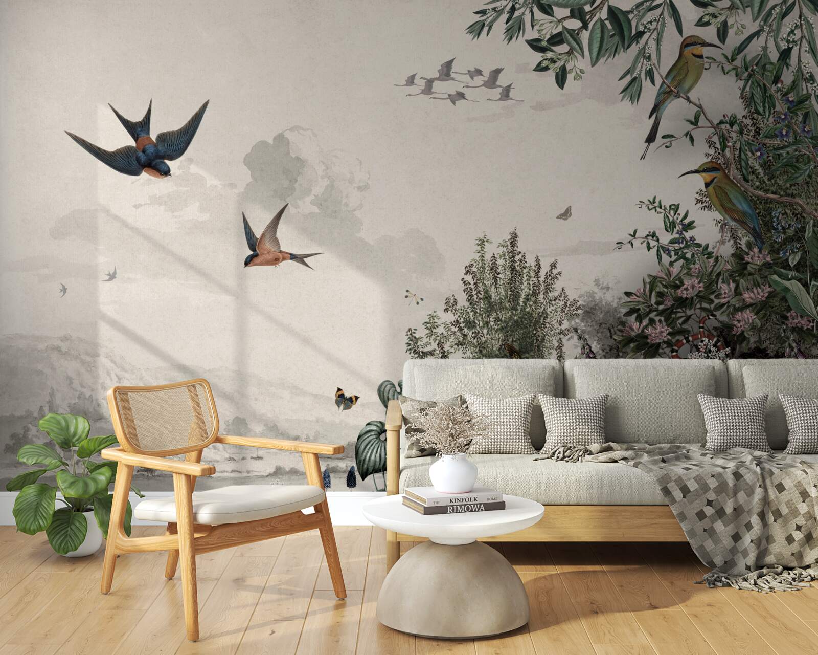 Fototapeta keď prší, vtáky hľadajú úkryt