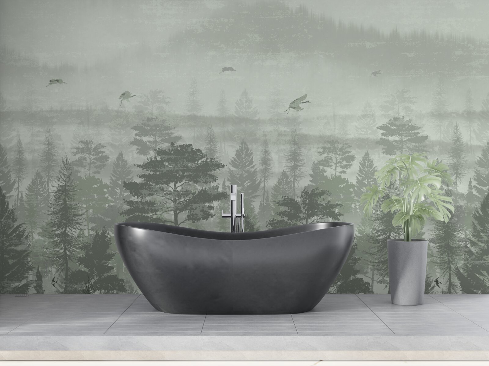 Fototapeta dažďový prales v období silných dažďov