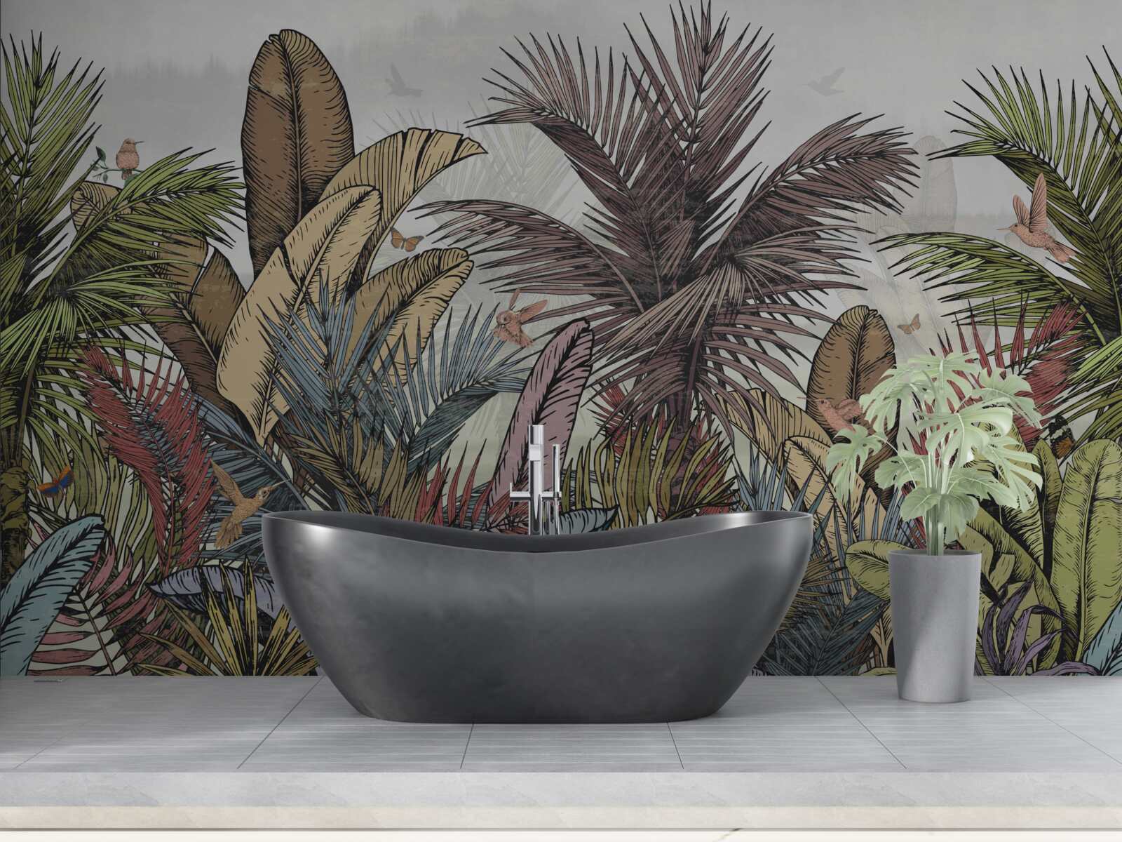 Fototapeta exotická tropická flóra