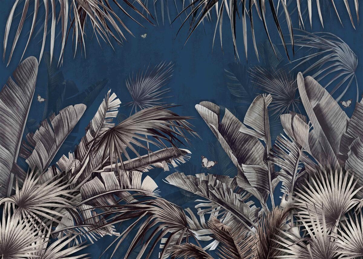 Fototapeta noc padá na papraď