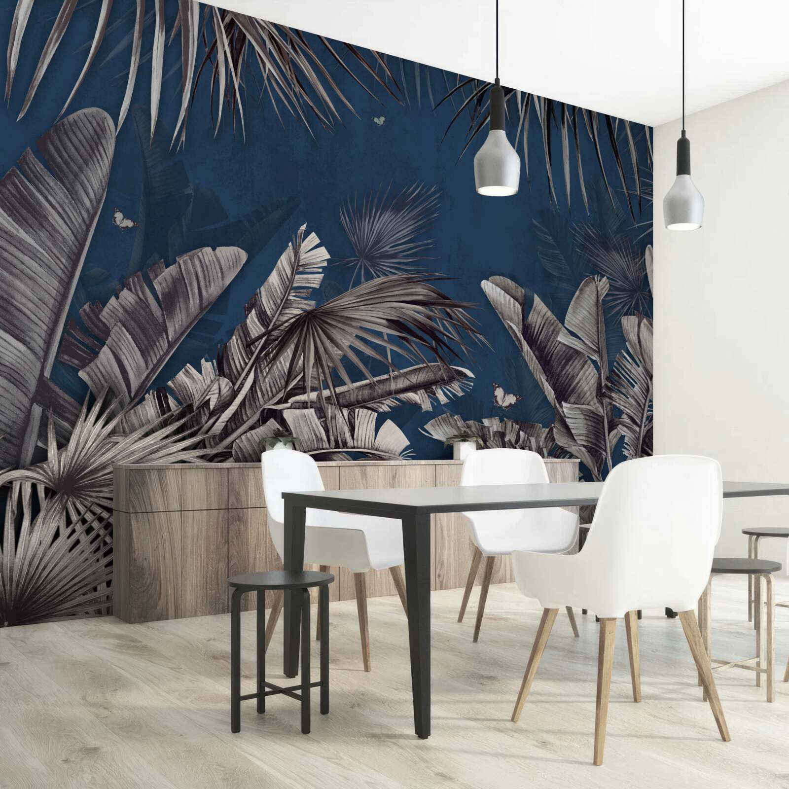 Fototapeta noc padá na papraď