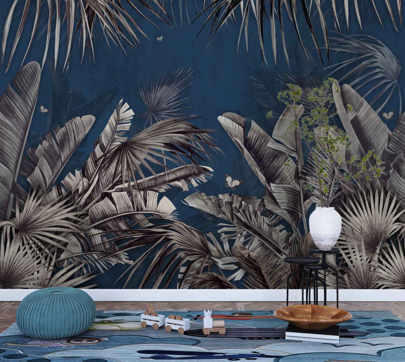 Fototapeta noc padá na papraď