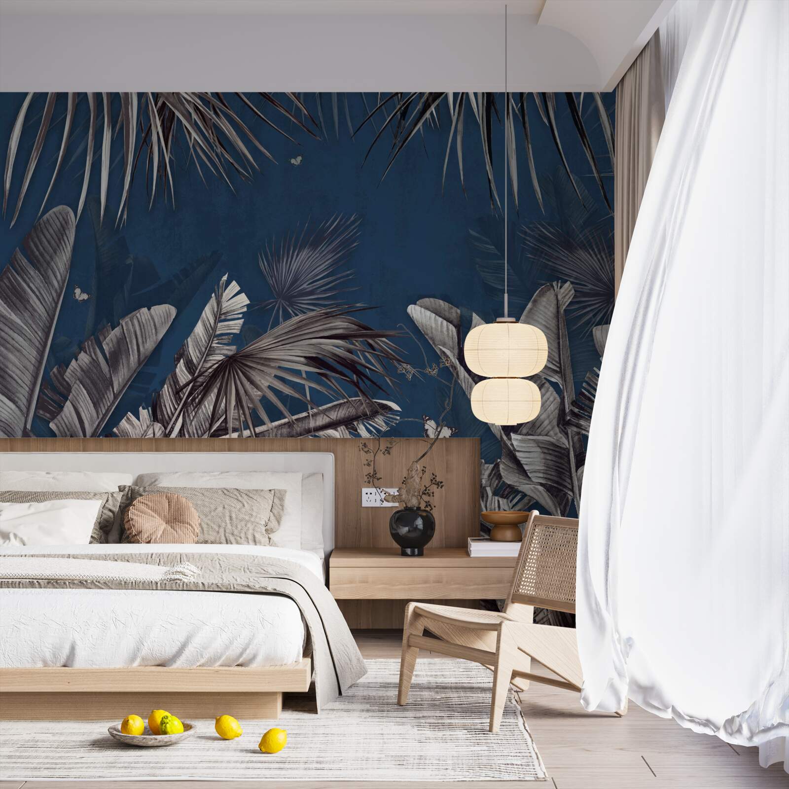 Fototapeta noc padá na papraď