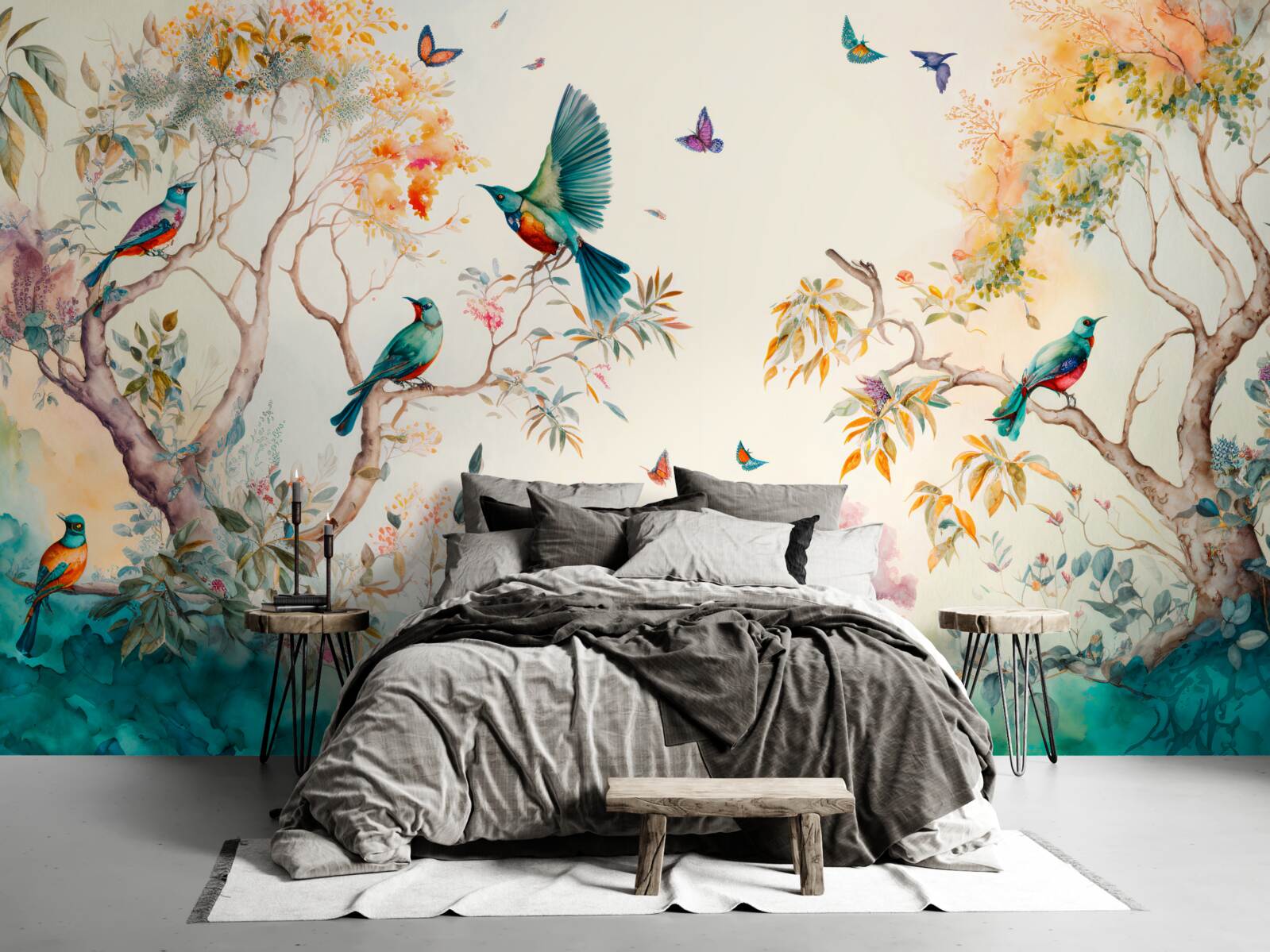 Fototapeta raj lietadlových lodí sa nachádza v korunách stromov