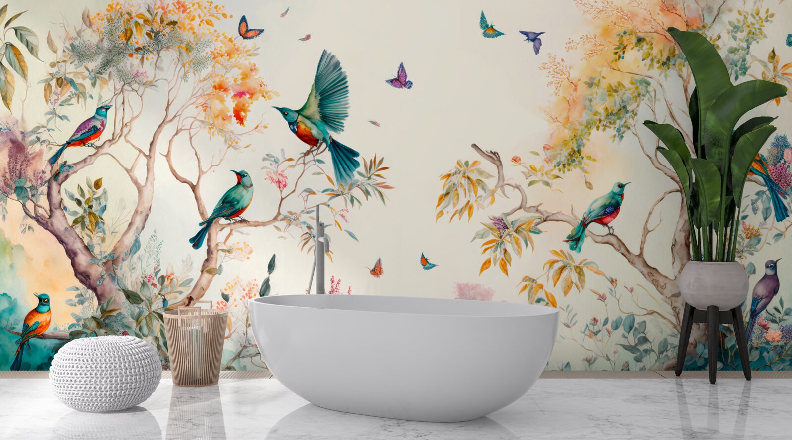 Fototapeta raj lietadlových lodí sa nachádza v korunách stromov