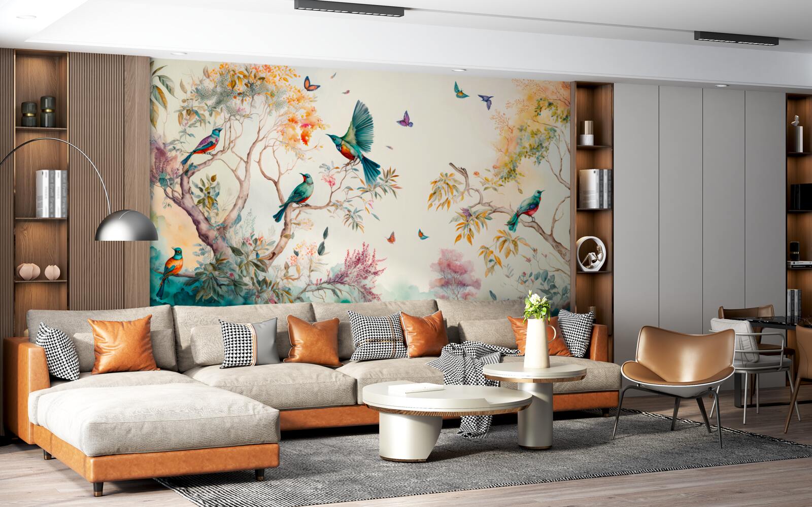 Fototapeta raj lietadlových lodí sa nachádza v korunách stromov