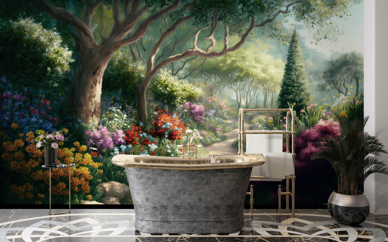 Fototapeta mystická cesta cez čarovný les