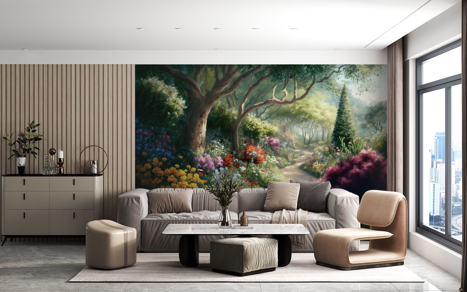 Fototapeta mystická cesta cez čarovný les