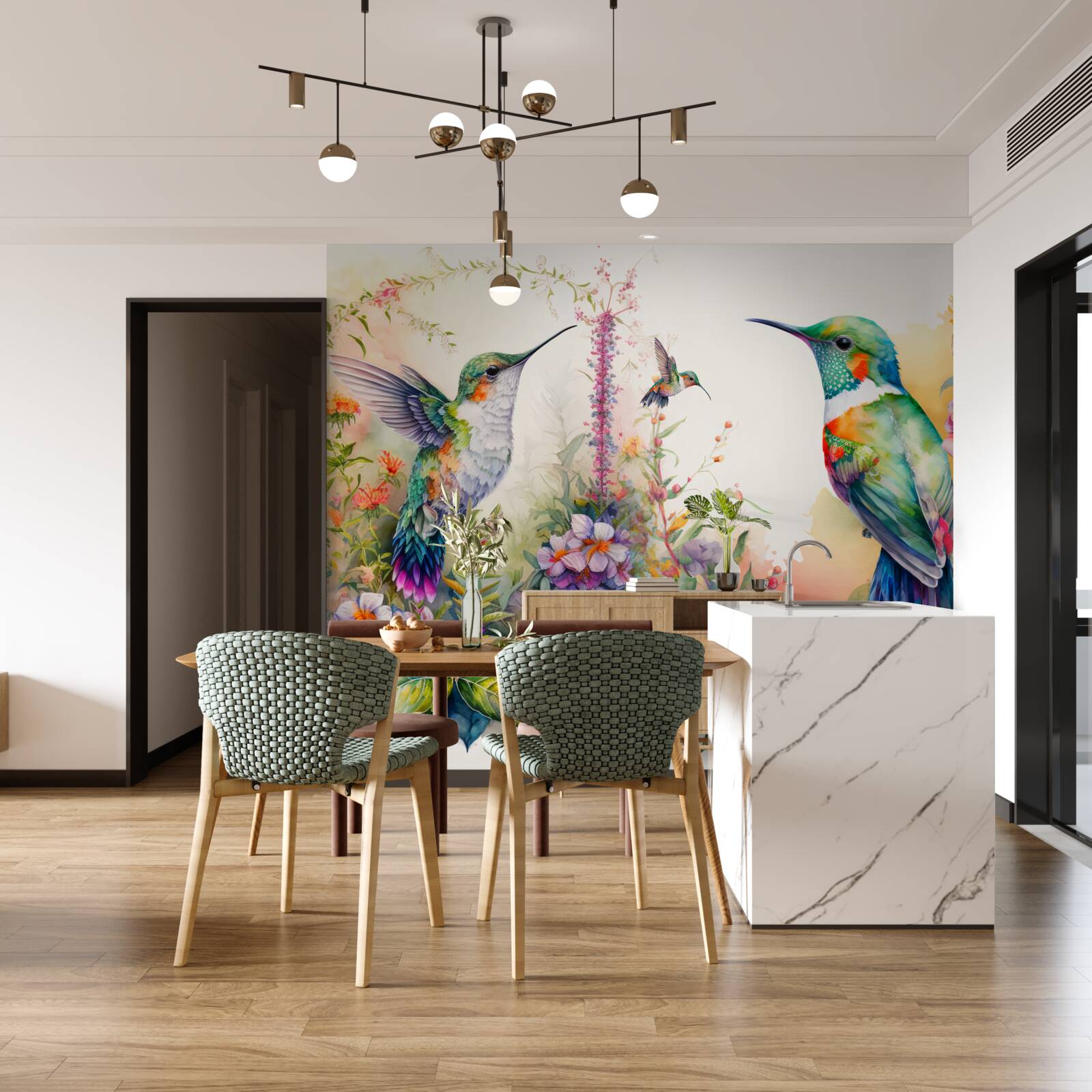 Fototapeta Kolibríky komunikujú pomocou farieb