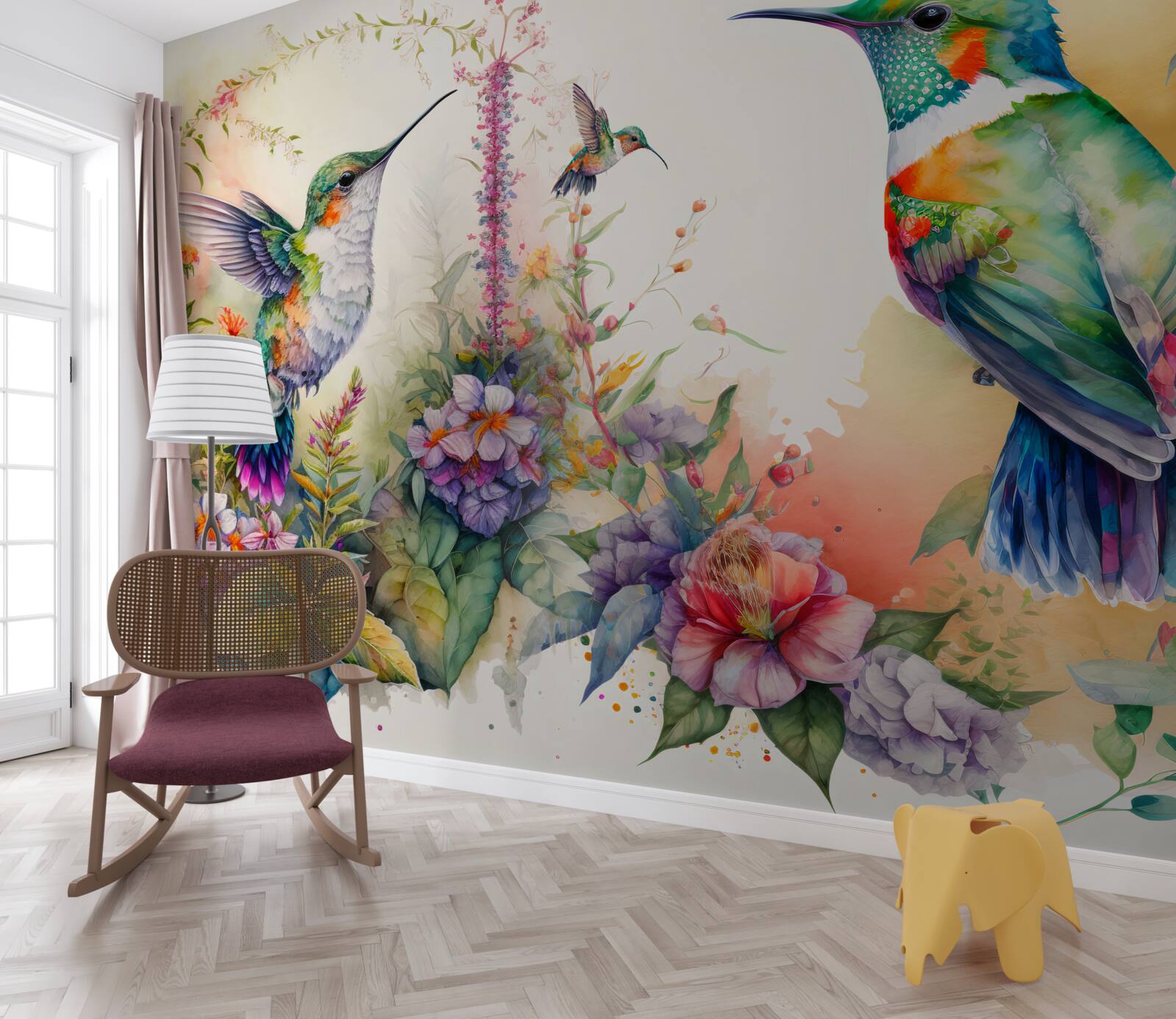 Fototapeta Kolibríky komunikujú pomocou farieb